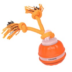 LIJSUIOXIU Electric Dog Ball with Rope - Orange