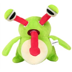 LIJSUIOXIU Plush Dog Toy-Long Tongue Frog-Green